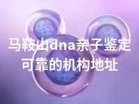 马鞍山dna亲子鉴定可靠的机构地址