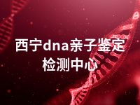 西宁dna亲子鉴定检测中心