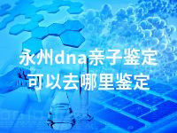 永州dna亲子鉴定可以去哪里鉴定