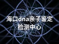 海口dna亲子鉴定检测中心