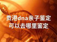 贵港dna亲子鉴定可以去哪里鉴定