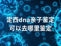 定西dna亲子鉴定可以去哪里鉴定