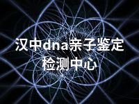 汉中dna亲子鉴定检测中心