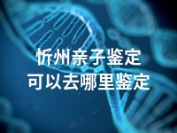 忻州亲子鉴定可以去哪里鉴定