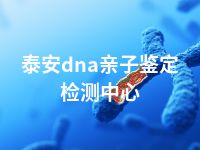 泰安dna亲子鉴定检测中心