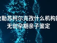 克孜勒苏柯尔克孜什么机构能做无创孕期亲子鉴定