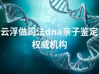 云浮做司法dna亲子鉴定权威机构