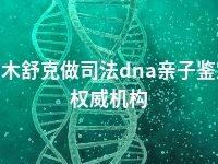 图木舒克做司法dna亲子鉴定权威机构