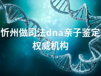 忻州做司法dna亲子鉴定权威机构