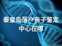 秦皇岛落户亲子鉴定中心在哪