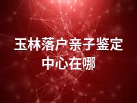 玉林落户亲子鉴定中心在哪