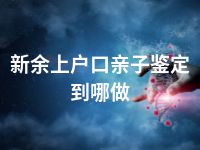 新余上户口亲子鉴定到哪做