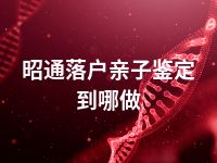 昭通落户亲子鉴定到哪做