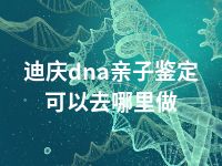 迪庆dna亲子鉴定可以去哪里做