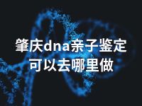 肇庆dna亲子鉴定可以去哪里做