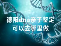 德阳dna亲子鉴定可以去哪里做