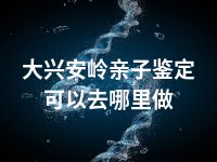 大兴安岭亲子鉴定可以去哪里做