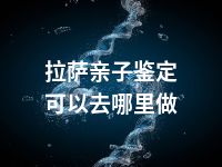 拉萨亲子鉴定可以去哪里做