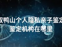 双鸭山个人隐私亲子鉴定鉴定机构在哪里