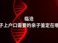 临沧孩子上户口需要的亲子鉴定在哪做